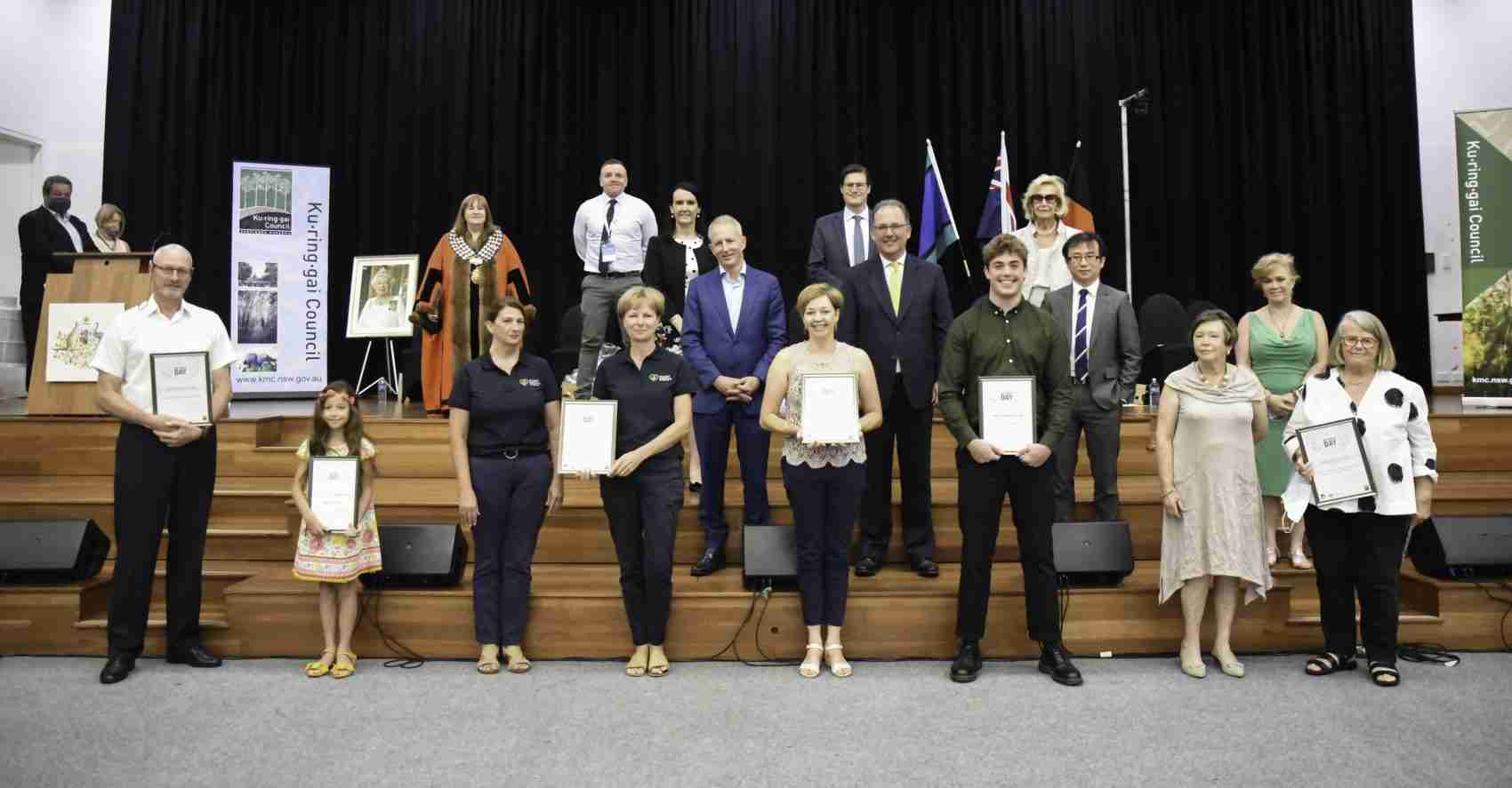 Winners of the 2021 Kuringgai NSW Local Citizen of the Year Awards