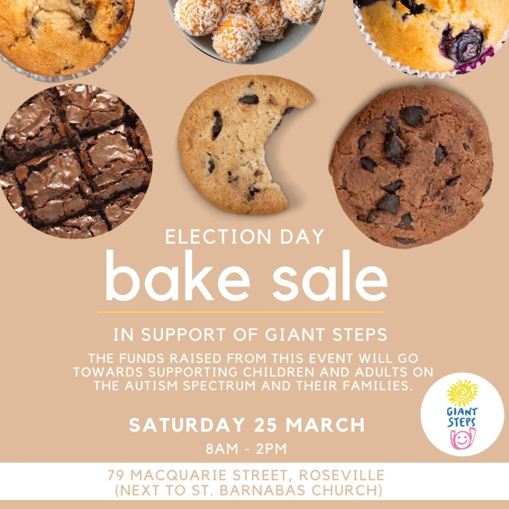 Election Bake Sale Kuringgai Living